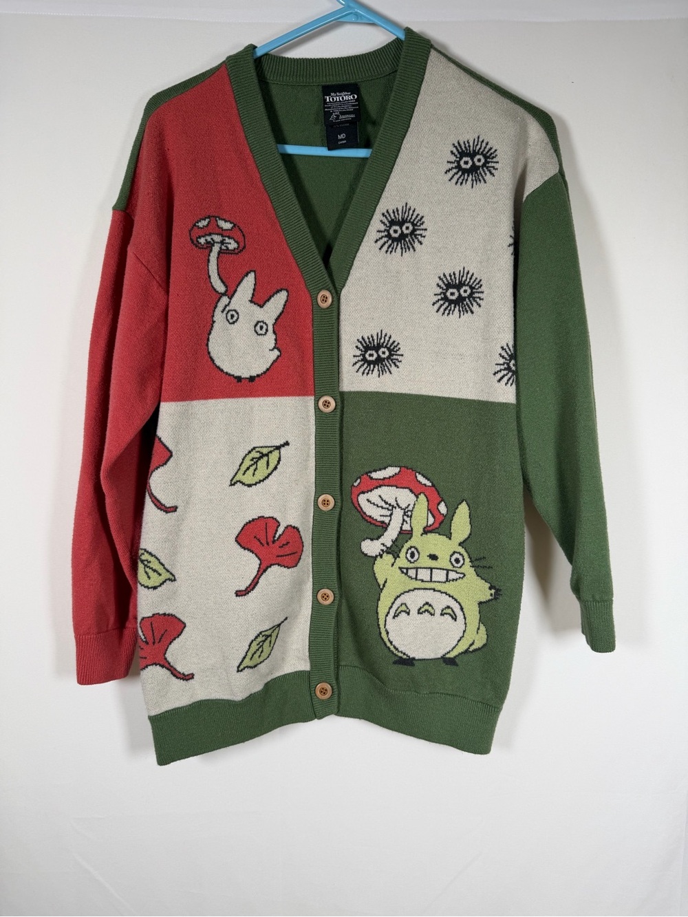 Her Universe Studio Ghibli My Neighbor Totoro Panel Cardigan Oversized Anime